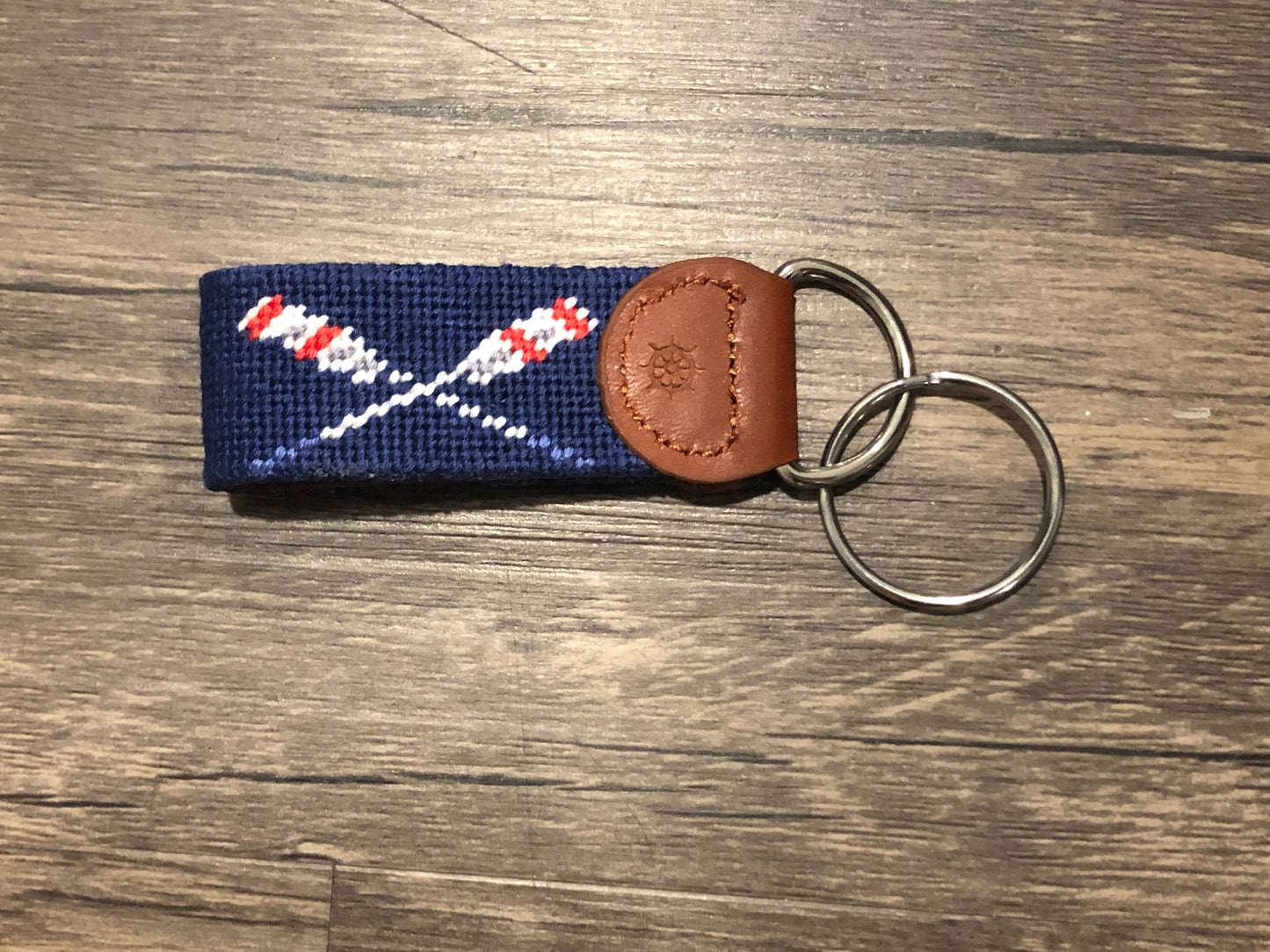 Lifeguard Needlepoint Key Fob