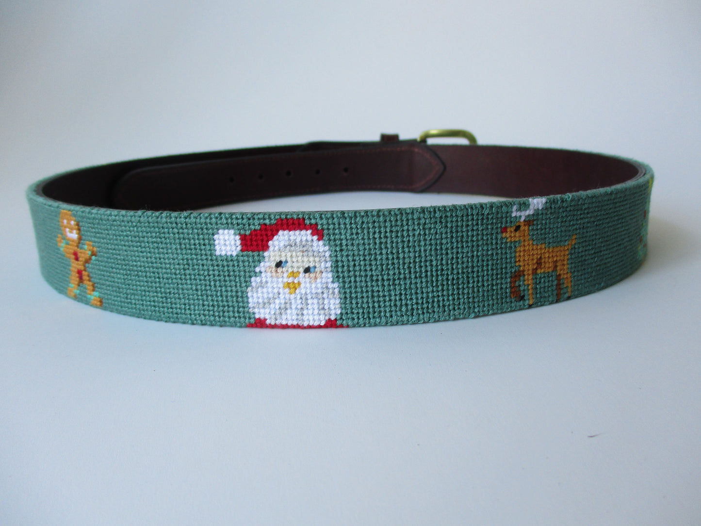 Christmas Needlepoint Belt