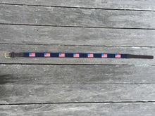 Load image into Gallery viewer, American Flag Needlepoint Belt

