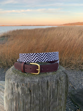 Load image into Gallery viewer, Aztec ZigZag Needlepoint Belt

