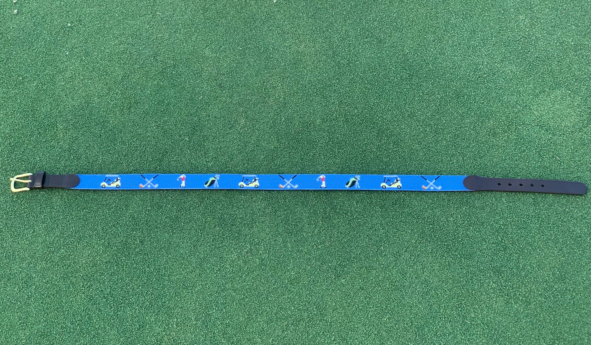 Golf Needlepoint Belt