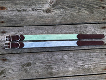 Load image into Gallery viewer, Blue Seersucker Needlepoint Dog Collar
