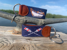 Load image into Gallery viewer, Lifeguard Needlepoint Key Fob

