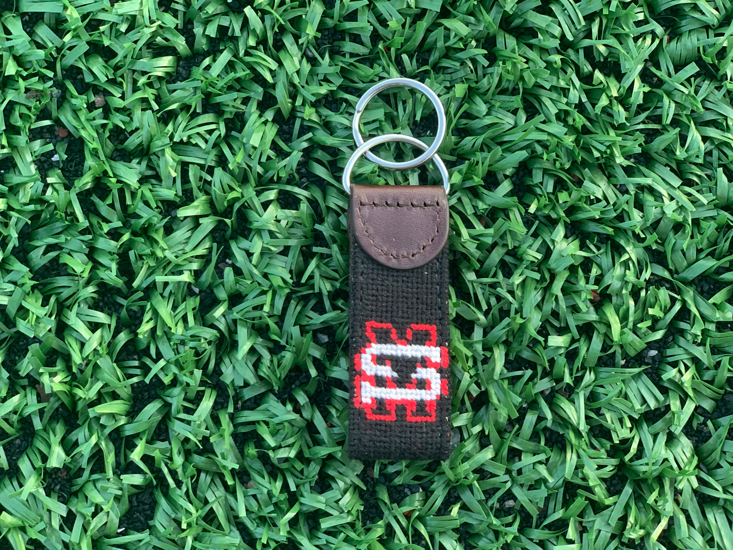 Mount Sinai Needlepoint Key Fob