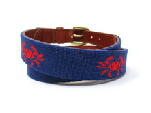 Load image into Gallery viewer, Needlepoint Crab Belt
