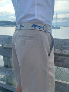Needlepoint Sport Fish Belt