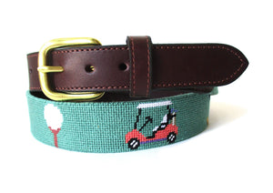 Par 3 Needlepoint Golf Belt