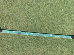 Par 3 Needlepoint Golf Belt