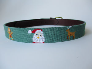 Christmas Needlepoint Belt