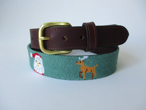 Christmas Needlepoint Belt