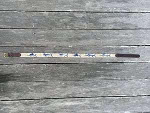 Sport  Fish Needlepoint Belt