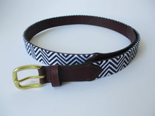 Load image into Gallery viewer, Aztec ZigZag Needlepoint Belt
